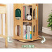Rotating Bamboo Book Shelf Creative Bookcase 360 Degree Bookshelf as High as 194cm Rotating Bamboo Book Shelf Creative Bookcase 360 Degree Bookshelf as High as 194cm