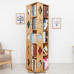 Rotating Bamboo Book Shelf Creative Bookcase 360 Degree Bookshelf as High as 194cm Rotating Bamboo Book Shelf Creative Bookcase 360 Degree Bookshelf as High as 194cm