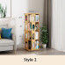 Rotating Bamboo Book Shelf Creative Bookcase 360 Degree Bookshelf as High as 194cm Rotating Bamboo Book Shelf Creative Bookcase 360 Degree Bookshelf as High as 194cm