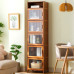 Modern Minimalist Dustproof Grid Cabinet Combination Standing Narrow Storage Wardrobe Object Shelf Freestanding Solid Wood Modern Minimalist Dustproof Grid Cabinet Combination Standing Narrow Storage Wardrobe Object Shelf Freestanding Solid Wood