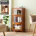 Modern Minimalist Dustproof Grid Cabinet Combination Standing Narrow Storage Wardrobe Object Shelf Freestanding Solid Wood Modern Minimalist Dustproof Grid Cabinet Combination Standing Narrow Storage Wardrobe Object Shelf Freestanding Solid Wood