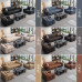 Modern Leather Reception Sofa Set Modern Leather Reception Sofa Set