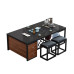 Modern Leather Reception Sofa Set Modern Leather Reception Sofa Set