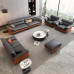 Leather Modern Office Reception Seating for Three Leather Modern Office Reception Seating for Three