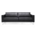 Three Seater Leather Reception Sofa for Office Negotiations Three Seater Leather Reception Sofa for Office Negotiations