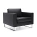 Three Seater Leather Reception Sofa for Office Negotiations Three Seater Leather Reception Sofa for Office Negotiations