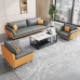 Modern Luxury ThreeSeater Leather Reception Sofa Set Modern Luxury ThreeSeater Leather Reception Sofa Set