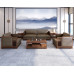 Modern Luxury Executive Office Sofa Bookcase Set