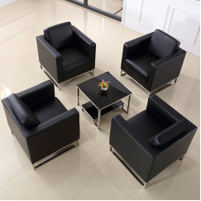 Single Seat Office Sofa Business Tea Table Combination Leather Automotive Customer Lounge Modern Simplicity Single Seat Office Sofa Business Tea Table Combination Leather Automotive Customer Lounge Modern Simplicity