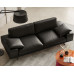 Modern Straight Three Seater Leather Reception Business Sofa