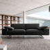 Modern Straight Three Seater Leather Reception Business Sofa