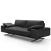 Modern Straight Three Seater Leather Reception Business Sofa