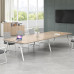 Small Modern Conversation Office Furniture Training Desk Chair Set