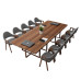 Small Office Meeting Table 24M 6 Person Long Table Modern Ten Person Negotiation Table Set