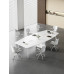 Small Modern Office Desk Set White Conference Table Chairs Small Modern Office Desk Set White Conference Table Chairs