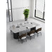 Light Luxury Stone Table Conference Desk Office Table 2 Meter Light Luxury Stone Table Conference Desk Office Table 2 Meter