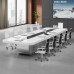 Large White Rectangular Office Furniture Training Desk for Painting Conferences Large White Rectangular Office Furniture Training Desk for Painting Conferences