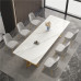 Scandinavian Marble Rectangular Office Desk Table Chairs Scandinavian Marble Rectangular Office Desk Table Chairs