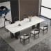 Scandinavian Marble Rectangular Office Desk Table Chairs Scandinavian Marble Rectangular Office Desk Table Chairs