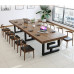 Wooden Conference Table Chair Set Large Work Table