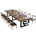 Wooden Conference Table Chair Set Large Work Table