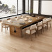 American Solid Wood Large Conference Table Chair Set Long Bar Table Workstation