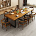 Wooden Loft Conference Desk Workstation Computer Desk Negotiation Table Office Desk Minimalist Modern Large Table