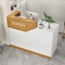 Small Reception Desk for Ladies Fashion Shop with Modern Minimalist Design Small Reception Desk for Ladies Fashion Shop with Modern Minimalist Design