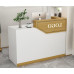 Small Reception Desk for Ladies Fashion Shop with Modern Minimalist Design Small Reception Desk for Ladies Fashion Shop with Modern Minimalist Design