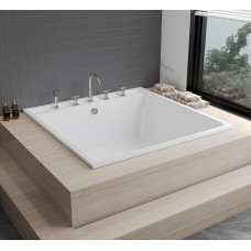 Embedded Acrylic Double Bathtub Home Hotel Spa
