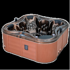 Bathtub Acrylic Embedded Thermostatic Hydrotherapy Massage Surfing Indoor Outdoor Hotel Spa Bathtub Home Use