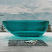Colored Crystal Resin Bathtub with Thin Edges and EggShaped Hotel Artificial Stone Basin Colored Crystal Resin Bathtub with Thin Edges and EggShaped Hotel Artificial Stone Basin