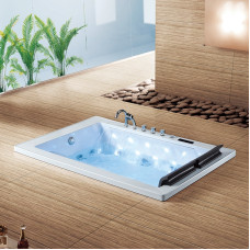 Dual Independent Massage Bathtub Luxury Pleasure Pool Surfing Home Maxi Bathtub Dual Falls Super Large