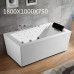 Dual Independent Massage Bathtub Luxury Pleasure Pool Surfing Home Maxi Bathtub Dual Falls Super Large