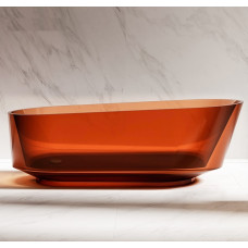 Translucent Resinatmosphere Doubleperson Oval Bathtub Hotel