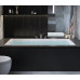 Small Hotel Home Embedded Black ThinRim Acrylic Deep Bathtub