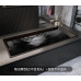 Small Hotel Home Embedded Black ThinRim Acrylic Deep Bathtub