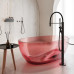 Translucent Green Artificial Stone Double Adult Bathtub Villa