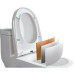 Wall Mounted Toilet Side Discharge Left Right Seated Deodorized Large Bored Horizontal Sitting Relief