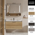 Nordic Modern Minimalist Bathroom Cabinet Wood Hanging Cabinet American Cabinet Bathroom Mirror Cabinet Wash Basin Cabinet Combination Nordic Modern Minimalist Bathroom Cabinet Wood Hanging Cabinet American Cabinet Bathroom Mirror Cabinet Wash Basin Cabinet Combination