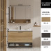 Nordic Modern Minimalist Bathroom Cabinet Wood Hanging Cabinet American Cabinet Bathroom Mirror Cabinet Wash Basin Cabinet Combination Nordic Modern Minimalist Bathroom Cabinet Wood Hanging Cabinet American Cabinet Bathroom Mirror Cabinet Wash Basin Cabinet Combination