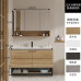 Nordic Modern Minimalist Bathroom Cabinet Wood Hanging Cabinet American Cabinet Bathroom Mirror Cabinet Wash Basin Cabinet Combination Nordic Modern Minimalist Bathroom Cabinet Wood Hanging Cabinet American Cabinet Bathroom Mirror Cabinet Wash Basin Cabinet Combination