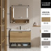Nordic Modern Minimalist Bathroom Cabinet Wood Hanging Cabinet American Cabinet Bathroom Mirror Cabinet Wash Basin Cabinet Combination Nordic Modern Minimalist Bathroom Cabinet Wood Hanging Cabinet American Cabinet Bathroom Mirror Cabinet Wash Basin Cabinet Combination