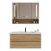 Nordic Modern Minimalist Bathroom Cabinet Wood Hanging Cabinet American Cabinet Bathroom Mirror Cabinet Wash Basin Cabinet Combination Nordic Modern Minimalist Bathroom Cabinet Wood Hanging Cabinet American Cabinet Bathroom Mirror Cabinet Wash Basin Cabinet Combination