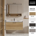 Nordic Modern Minimalist Bathroom Cabinet Wood Hanging Cabinet American Cabinet Bathroom Mirror Cabinet Wash Basin Cabinet Combination Nordic Modern Minimalist Bathroom Cabinet Wood Hanging Cabinet American Cabinet Bathroom Mirror Cabinet Wash Basin Cabinet Combination
