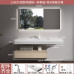 AllinOne Cream Bathroom Cabinet Set with Washbasin Robot AllinOne Cream Bathroom Cabinet Set with Washbasin Robot