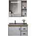 Modern Minimalist Aluminum Bathroom Cabinet Ceramic Washbasin Washing Sink Vanity Basin Set Modern Minimalist Aluminum Bathroom Cabinet Ceramic Washbasin Washing Sink Vanity Basin Set