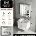 Space Aluminum Bathroom Cabinet Suite Modern Minimalist Bathroom Wash Basin Sink Vanity Mirror Cabinet Small Bathroom Hand Wash Basin Pool Space Aluminum Bathroom Cabinet Suite Modern Minimalist Bathroom Wash Basin Sink Vanity Mirror Cabinet Small Bathroom Hand Wash Basin Pool