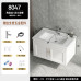 Space Aluminum Bathroom Cabinet Suite Modern Minimalist Bathroom Wash Basin Sink Vanity Mirror Cabinet Small Bathroom Hand Wash Basin Pool Space Aluminum Bathroom Cabinet Suite Modern Minimalist Bathroom Wash Basin Sink Vanity Mirror Cabinet Small Bathroom Hand Wash Basin Pool