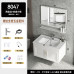 Space Aluminum Bathroom Cabinet Suite Modern Minimalist Bathroom Wash Basin Sink Vanity Mirror Cabinet Small Bathroom Hand Wash Basin Pool Space Aluminum Bathroom Cabinet Suite Modern Minimalist Bathroom Wash Basin Sink Vanity Mirror Cabinet Small Bathroom Hand Wash Basin Pool